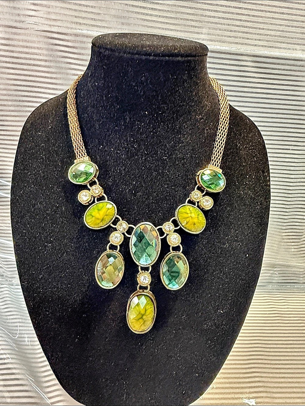 Green Statement Necklace